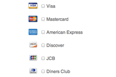 Credit card storage
